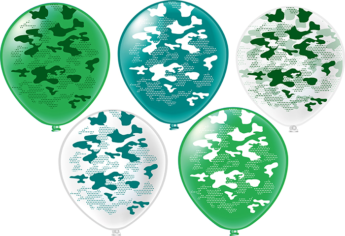 Сет из 5 шаров " Камуфляж"