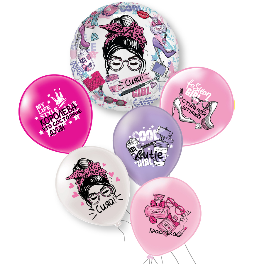 Сет из 6 шаров " Сияй!"